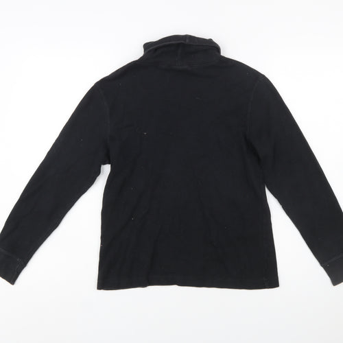 Harley-Davidson Women’s Black Roll Neck Long Sleeve Cotton Top Size S