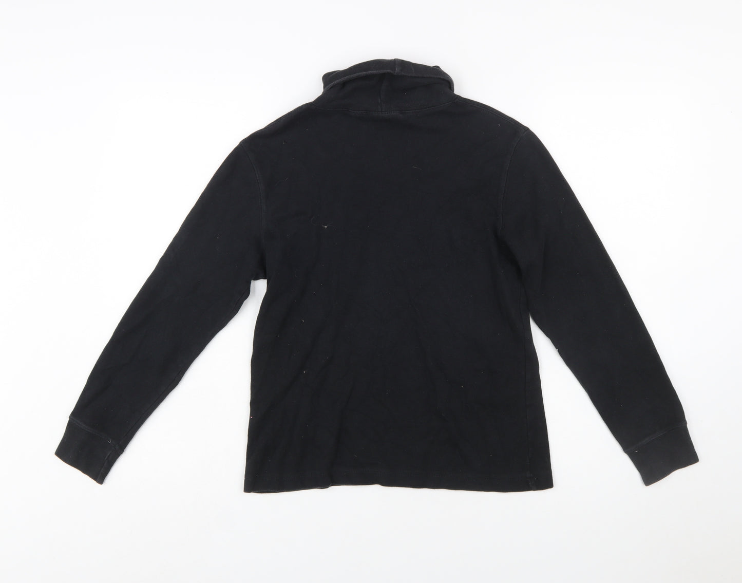 Harley-Davidson Women’s Black Roll Neck Long Sleeve Cotton Top Size S