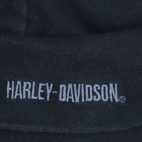 Harley-Davidson Women’s Black Roll Neck Long Sleeve Cotton Top Size S