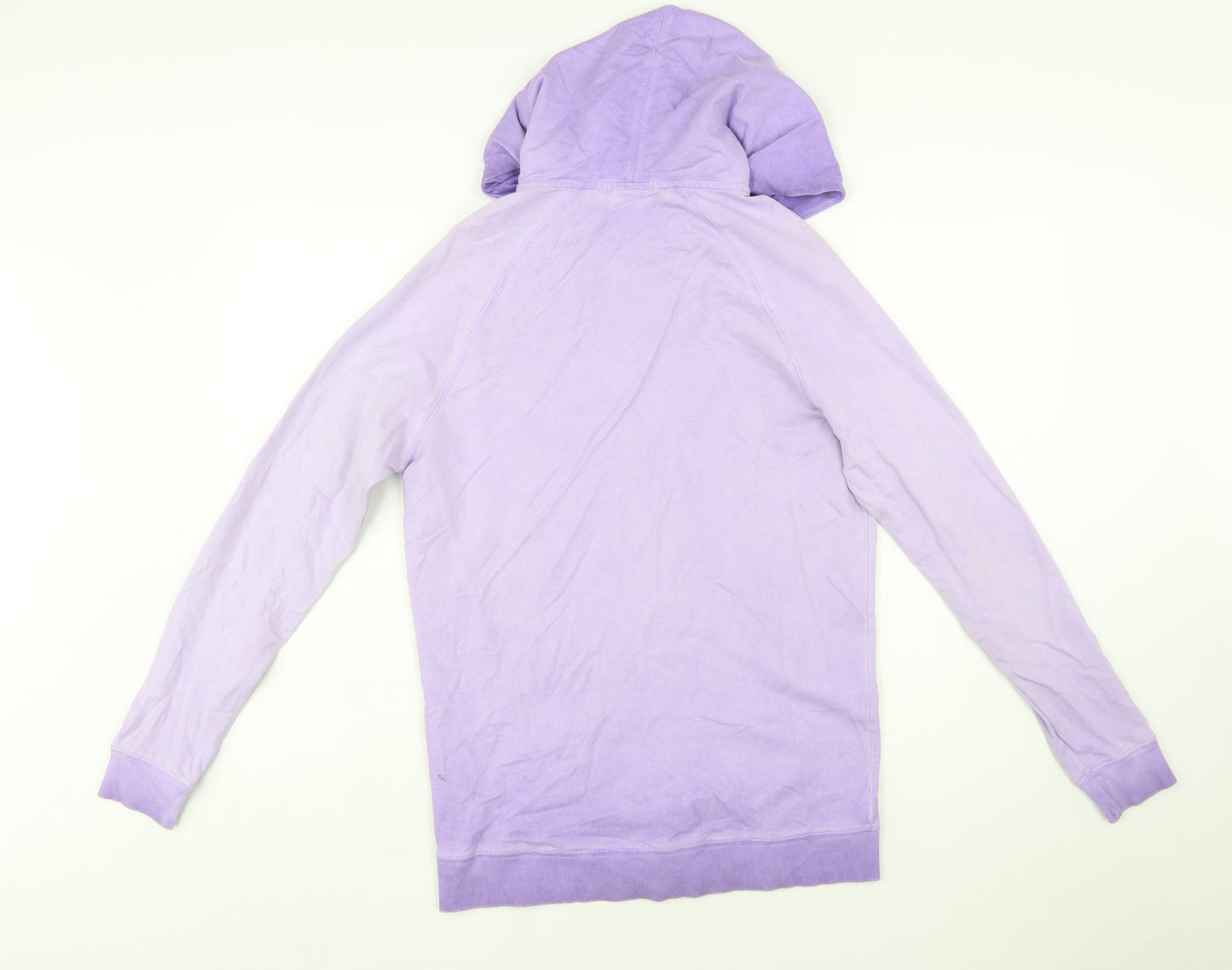 Nike Womens Purple Full Zip Hoodie XS Lightweight Cotton Blend