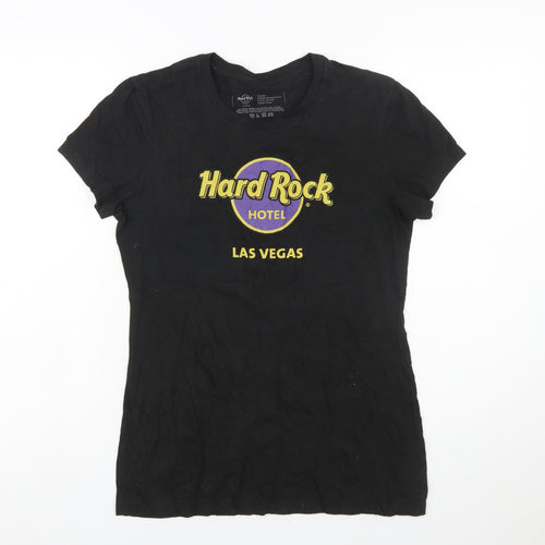 Hard Rock Hotel Las Vegas Women's Black Cotton T-Shirt Size L