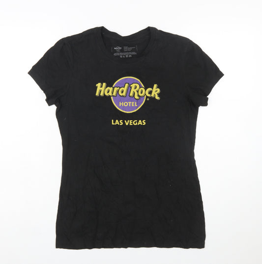 Hard Rock Hotel Las Vegas Women's Black Cotton T-Shirt Size L