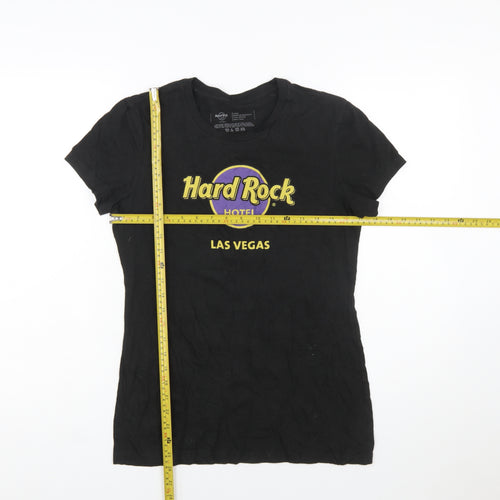 Hard Rock Hotel Las Vegas Women's Black Cotton T-Shirt Size L