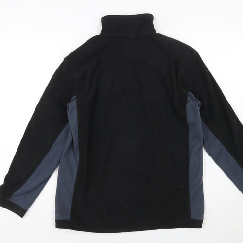 Russell Women's Black & Grey Fleece Pullover Sweatshirt L 14/16