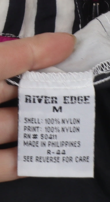River Edge Women’s Multicoloured 80s Nylon Windbreaker Jacket M