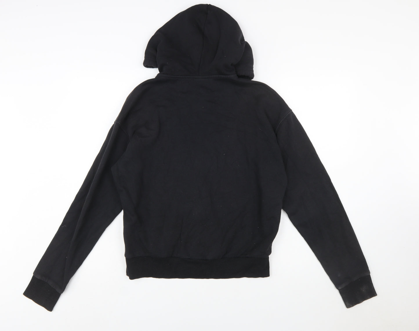 Reebok Womens Black Full Zip Hoodie Medium Hooded Sweatshirt