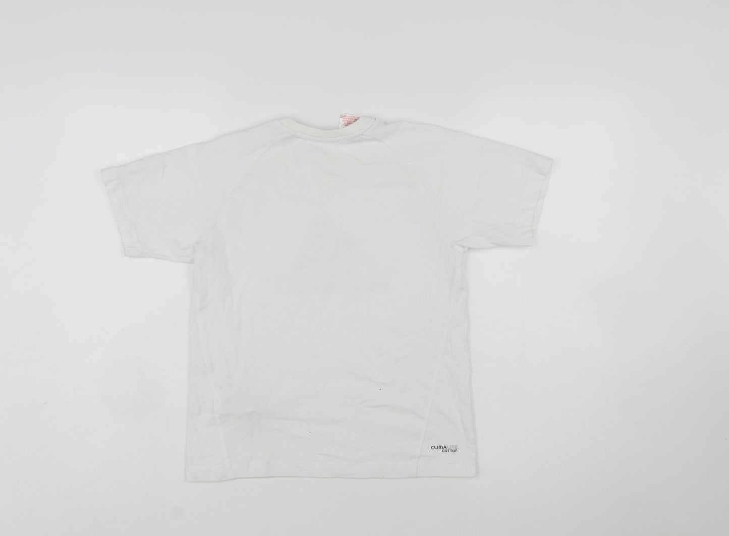 Adidas Boys White Clima365 Performance T-Shirt 10 Years Regular Fit