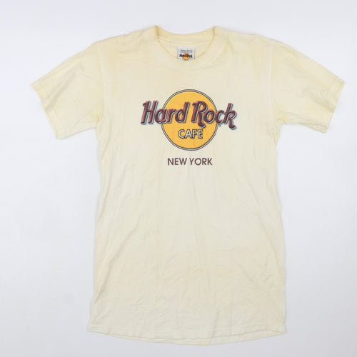 Hard Rock Cafe New York Women Ivory Small Vintage T-Shirt