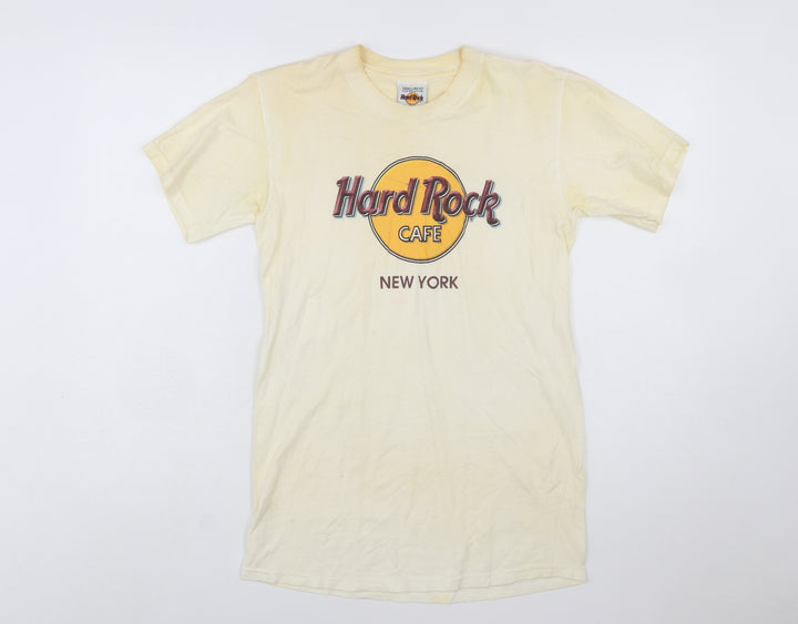 Hard Rock Cafe New York Women Ivory Small Vintage T-Shirt