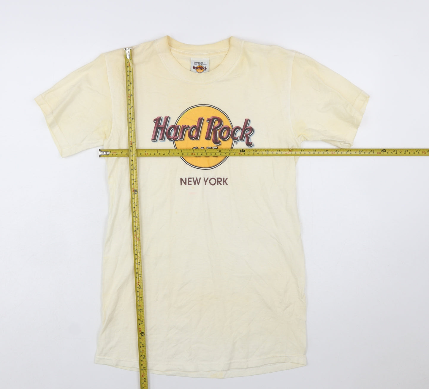 Hard Rock Cafe New York Women Ivory Small Vintage T-Shirt