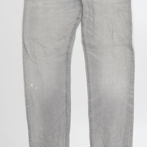 Diesel Industry Men's Grey Slim Fit Straight Leg Jeans Size 29