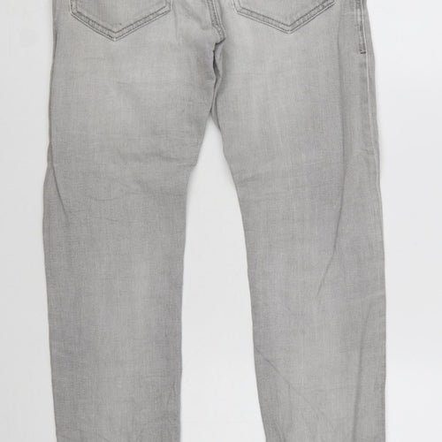 Diesel Industry Men's Grey Slim Fit Straight Leg Jeans Size 29