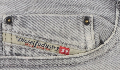 Diesel Industry Men's Grey Slim Fit Straight Leg Jeans Size 29