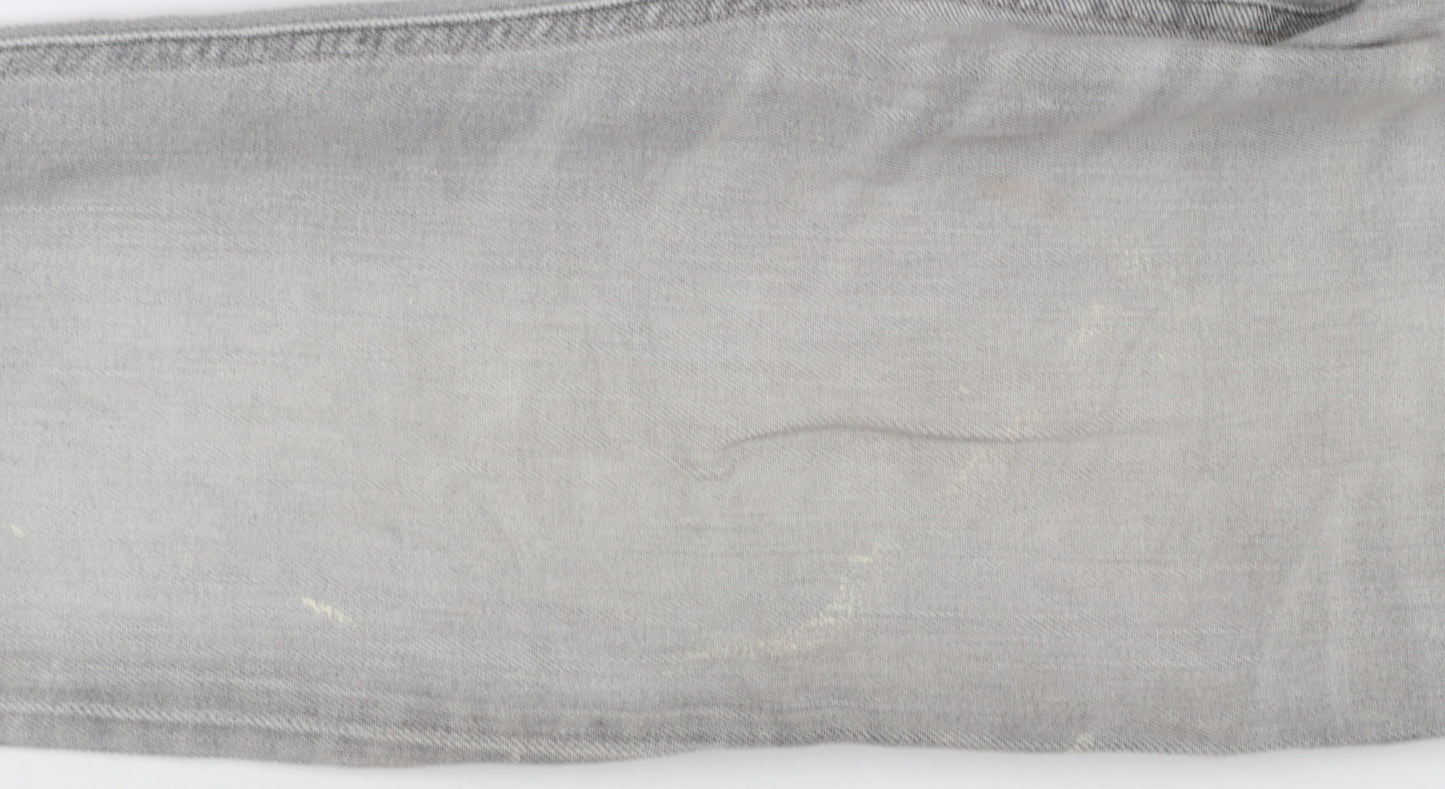 Diesel Industry Men's Grey Slim Fit Straight Leg Jeans Size 29