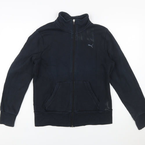 Puma Mens Black XL Full Zip Fleece Sweatshirt Jacket