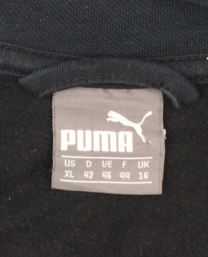 Puma Mens Black XL Full Zip Fleece Sweatshirt Jacket