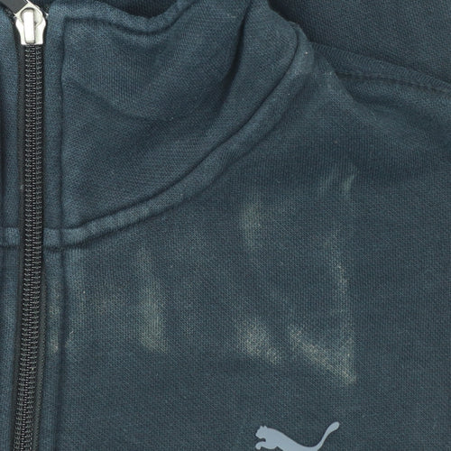 Puma Mens Black XL Full Zip Fleece Sweatshirt Jacket