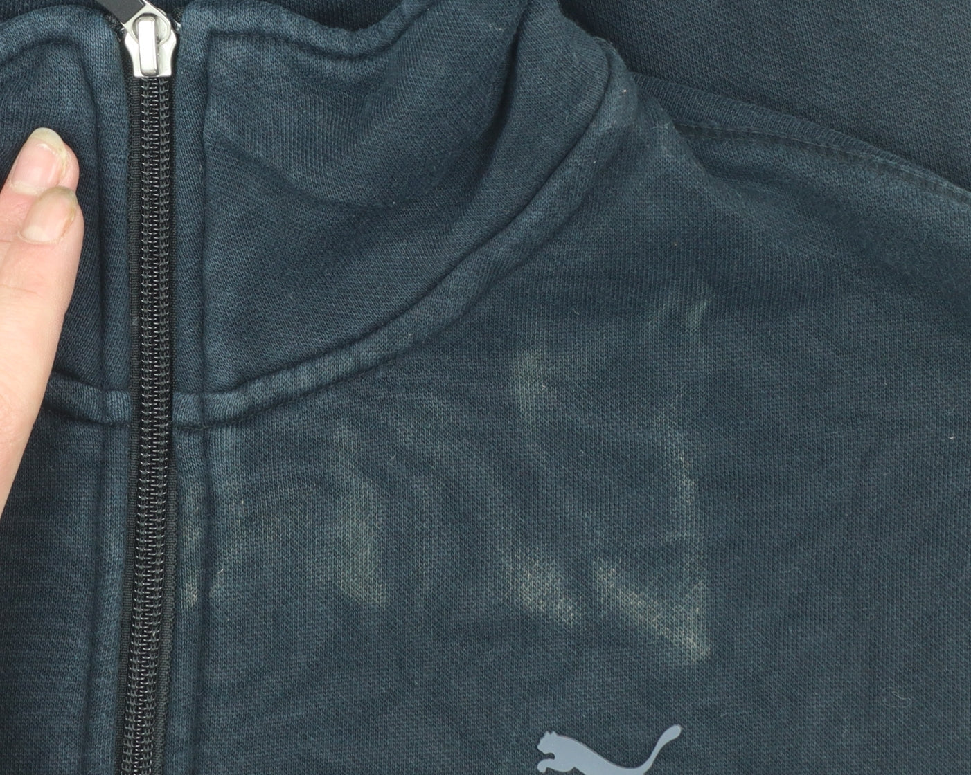 Puma Mens Black XL Full Zip Fleece Sweatshirt Jacket