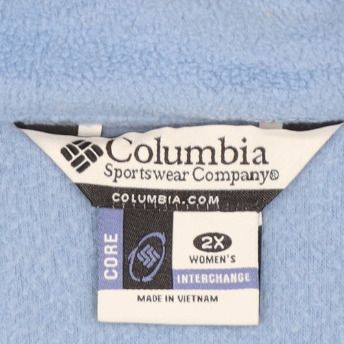 Columbia Women's Blue 2XL Fleece Jacket Interchange Full Zip