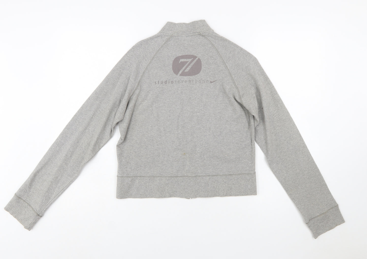 Nike Girls Grey Full Zip Sports Sweatshirt Size L