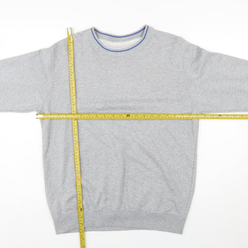 Uniqlo Men’s Grey Crew Neck Pullover Sweatshirt Size L