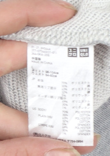 Uniqlo Men’s Grey Crew Neck Pullover Sweatshirt Size L