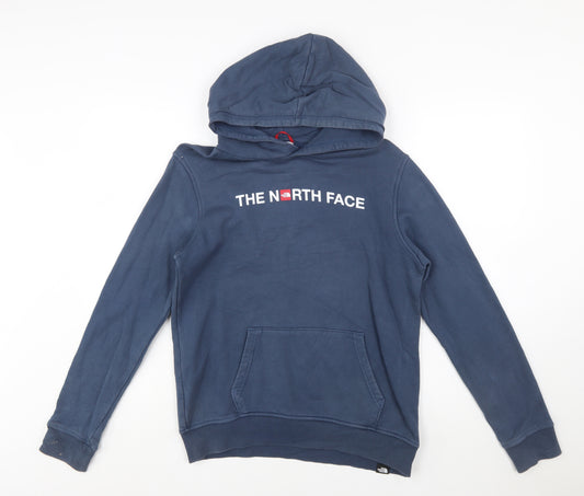 The North Face Boys Blue Pullover Hoodie XL Cotton Outdoor Sweatshirt