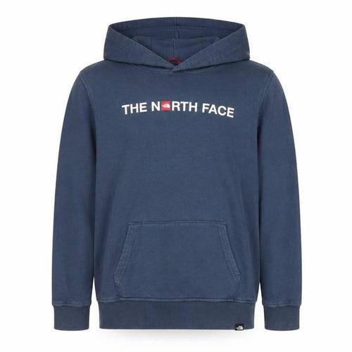 The North Face Boys Blue Pullover Hoodie XL Cotton Outdoor Sweatshirt