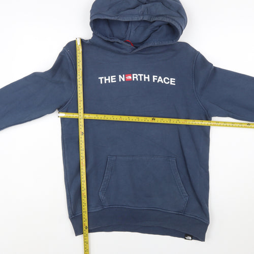 The North Face Boys Blue Pullover Hoodie XL Cotton Outdoor Sweatshirt