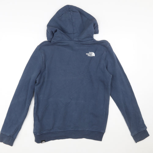 The North Face Boys Blue Pullover Hoodie XL Cotton Outdoor Sweatshirt
