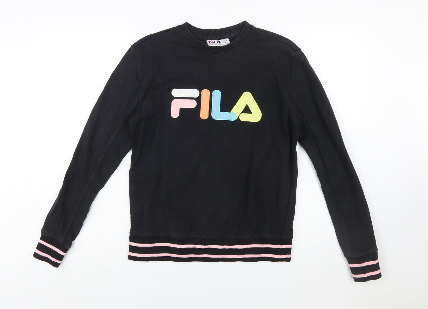 Fila Women's Black Small Crew Neck Pullover Sweatshirt
