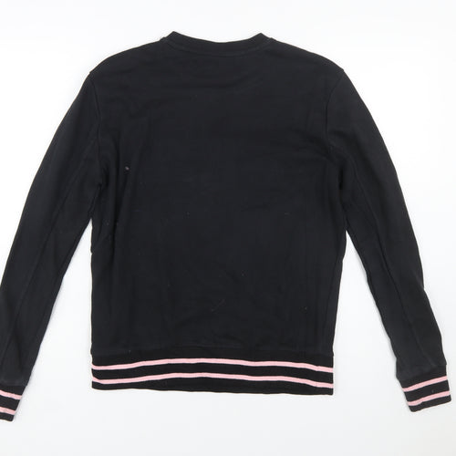 Fila Women's Black Small Crew Neck Pullover Sweatshirt