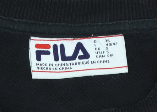 Fila Women's Black Small Crew Neck Pullover Sweatshirt