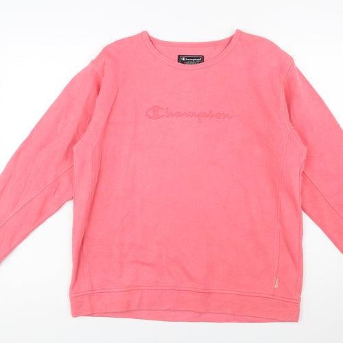 Champion Women’s Pink Crew Neck Pullover Sweatshirt Size M