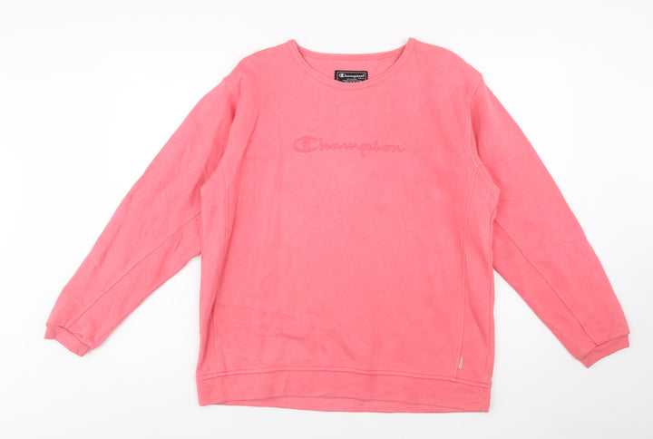 Champion Women’s Pink Crew Neck Pullover Sweatshirt Size M