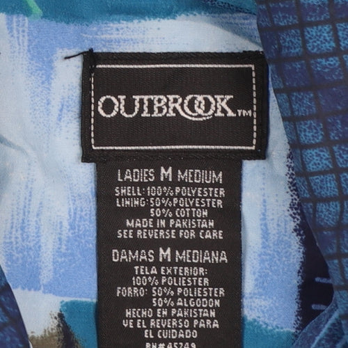 Outbrook Unisex Adults Blue 90s Retro Windbreaker Jacket M