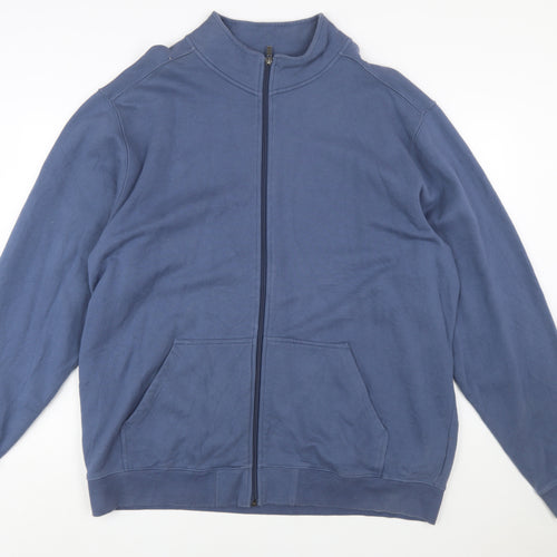 L.L.Bean Men's Blue XL Tall Full Zip Sweatshirt Classic Fit