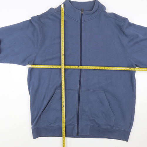 L.L.Bean Men's Blue XL Tall Full Zip Sweatshirt Classic Fit
