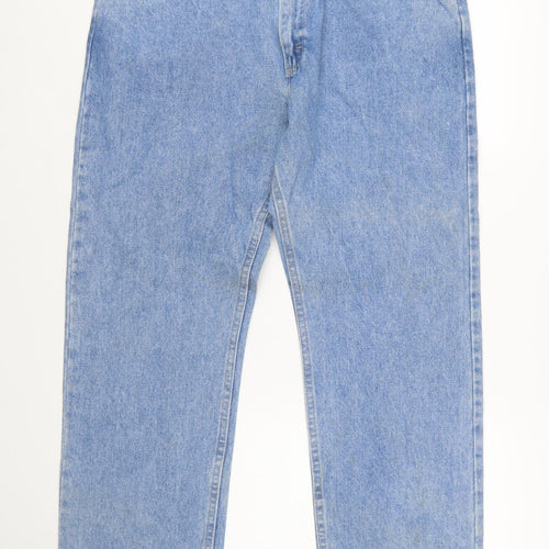 Wrangler Men’s Blue Light Wash Straight Leg Denim Jeans 34x31