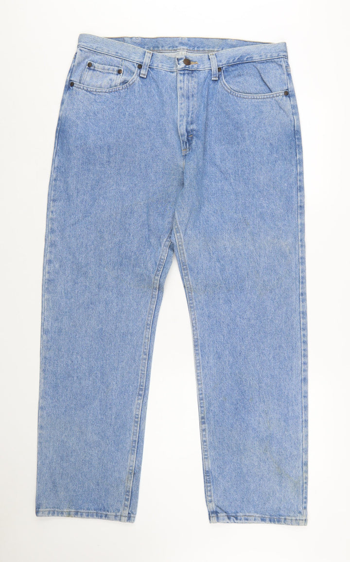 Wrangler Men’s Blue Light Wash Straight Leg Denim Jeans 34x31