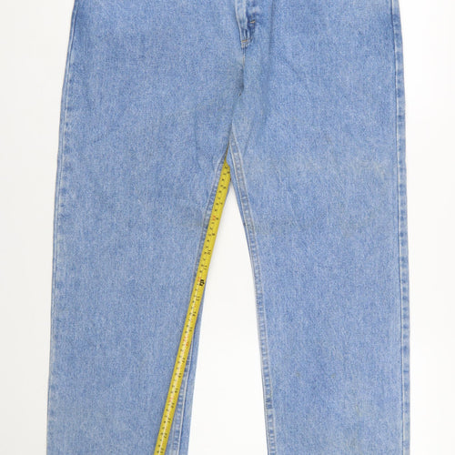 Wrangler Men’s Blue Light Wash Straight Leg Denim Jeans 34x31
