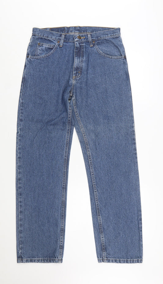 Wrangler Men's Blue Regular Fit Straight Leg Jeans 31x30