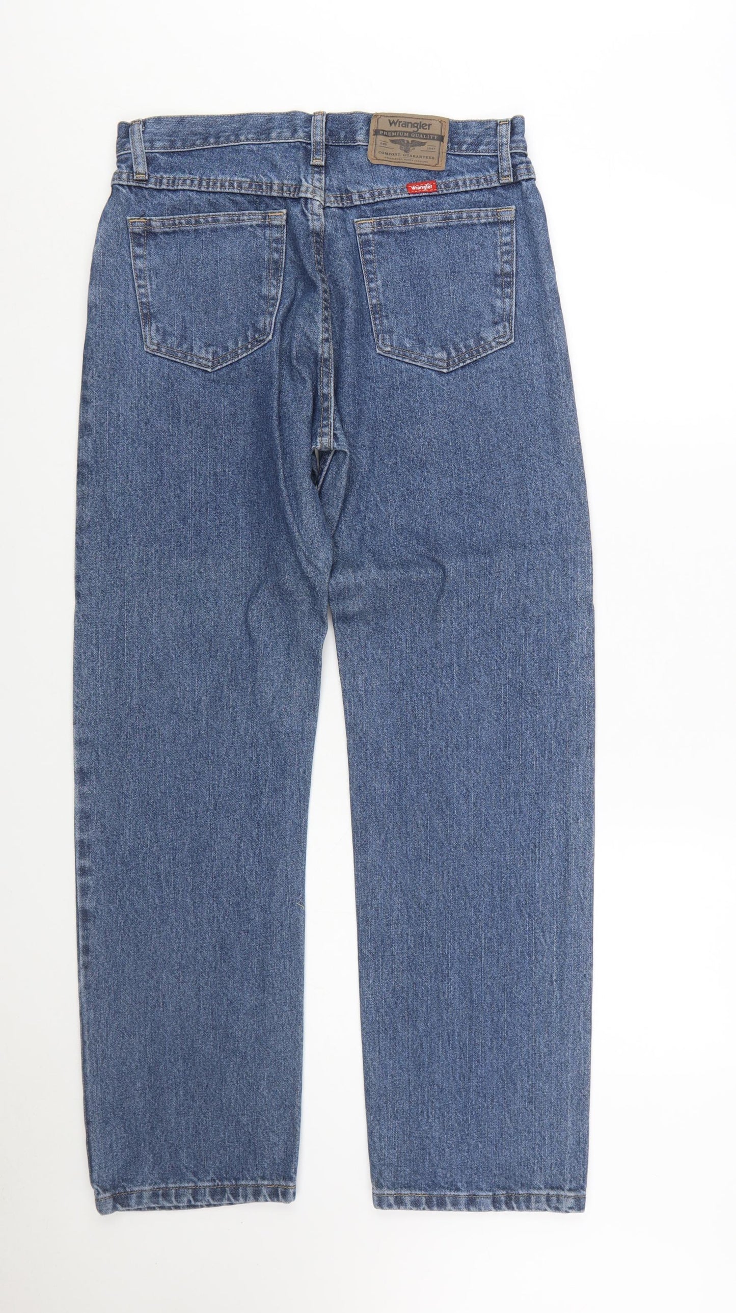 Wrangler Men's Blue Regular Fit Straight Leg Jeans 31x30