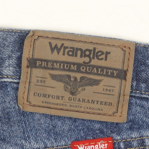 Wrangler Men's Blue Regular Fit Straight Leg Jeans 31x30