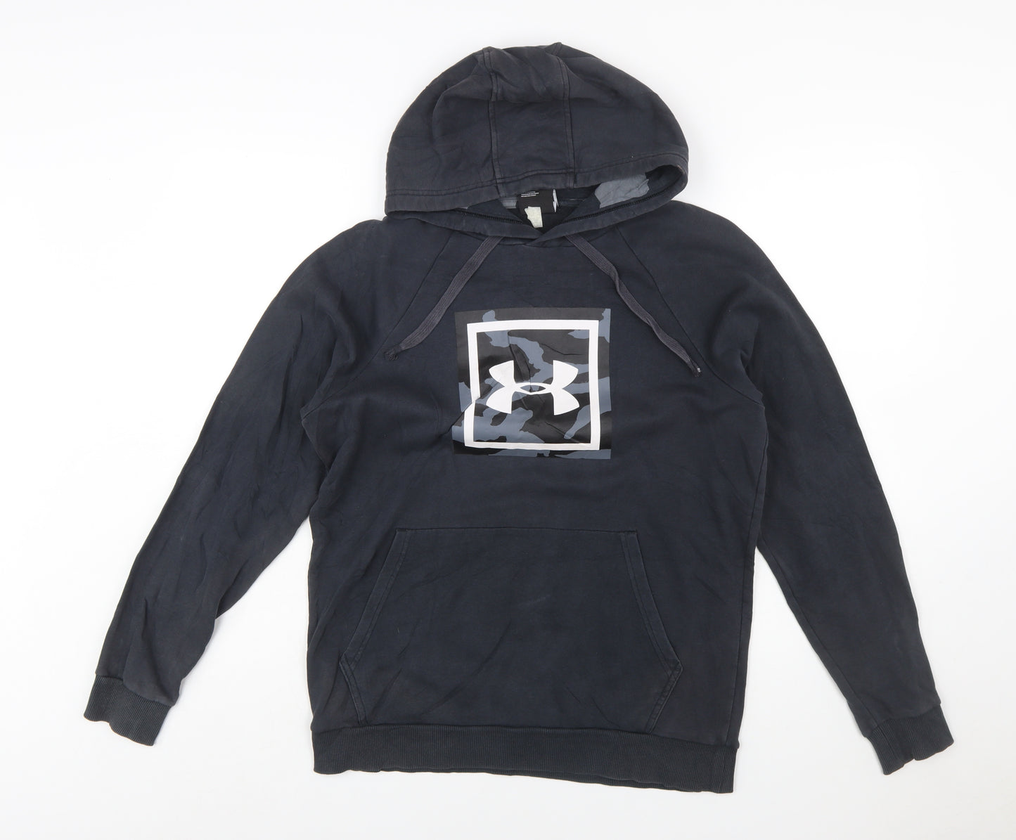 Under Armour Men’s Black Pullover Hoodie Small Logo Sportswear