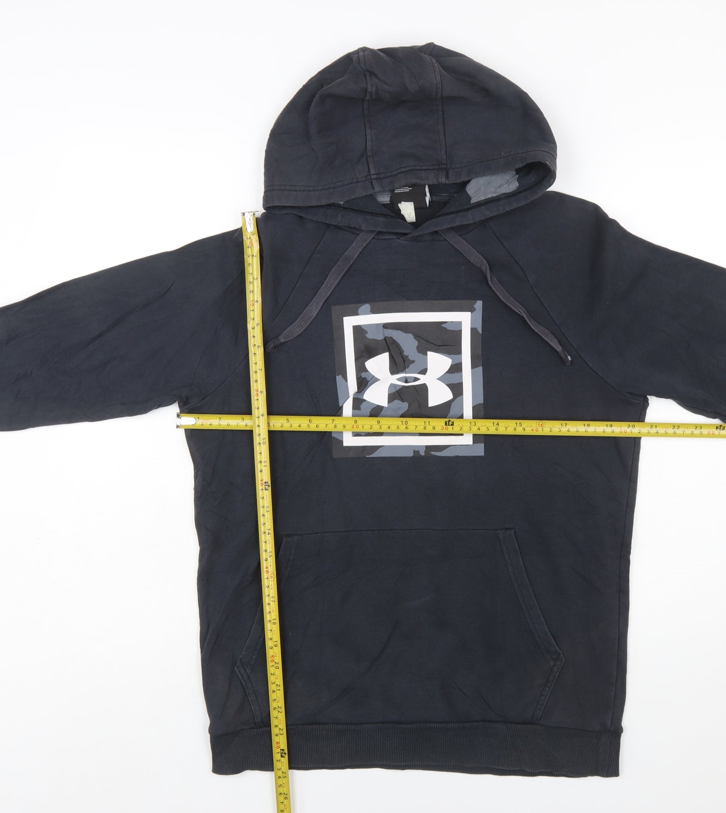 Under Armour Men’s Black Pullover Hoodie Small Logo Sportswear