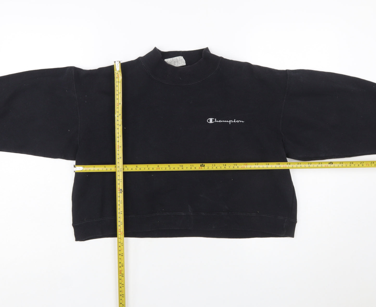 Champion Women's Black Small Crew Neck Pullover Sweatshirt