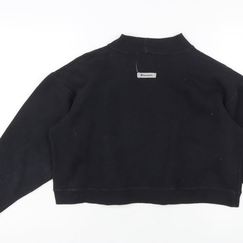 Champion Women's Black Small Crew Neck Pullover Sweatshirt
