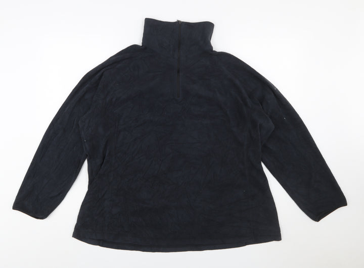 Columbia Men's Black 2XL Fleece 1/4 Zip Pullover Sweatshirt