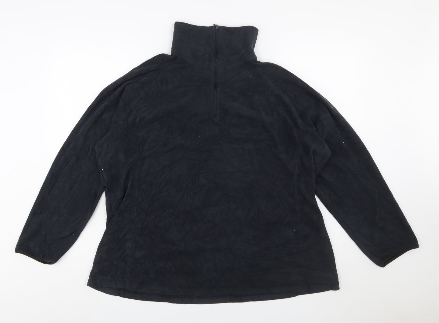 Columbia Men's Black 2XL Fleece 1/4 Zip Pullover Sweatshirt